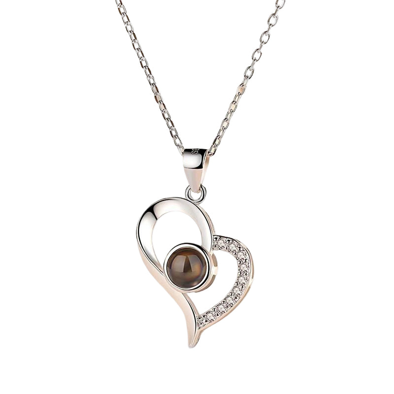 Avtoit | I love you roses bloom necklace in 100 languages gift set