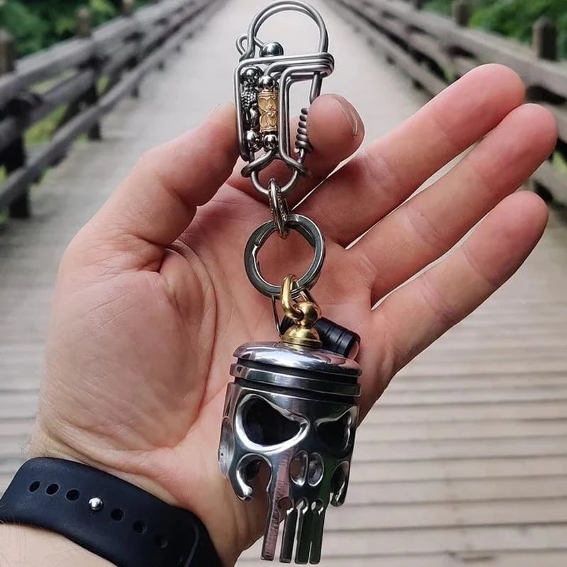 Avtoit | Piston Art Skull Keychain