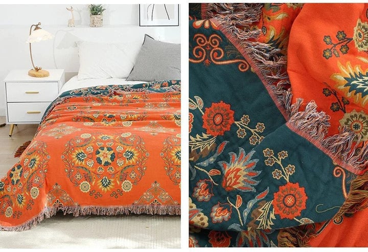 Avtoit | Cotton Queen Bedcover Sofa Blanket