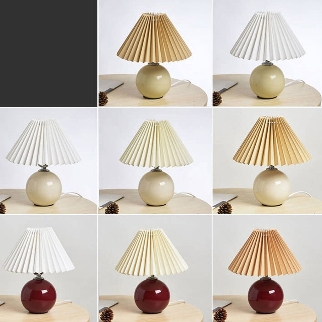 Avtoit | Nordic minimalist 1-light table lamp made of ceramic with pleats