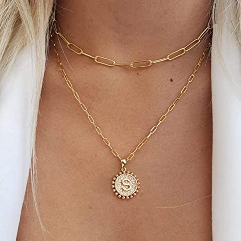Avtoit | Golden Initial Necklaces for Women