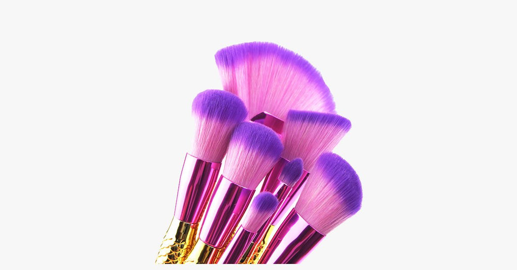 Avtoit | Large Fan Mermaid Tail Brush Set