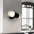 Avtoit | Metal tube wall light Minimalist 2 heads wall-mounted light in black for the living room