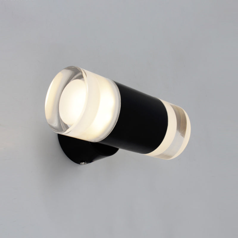 Avtoit | Metal tube wall light Minimalist 2 heads wall-mounted light in black for the living room