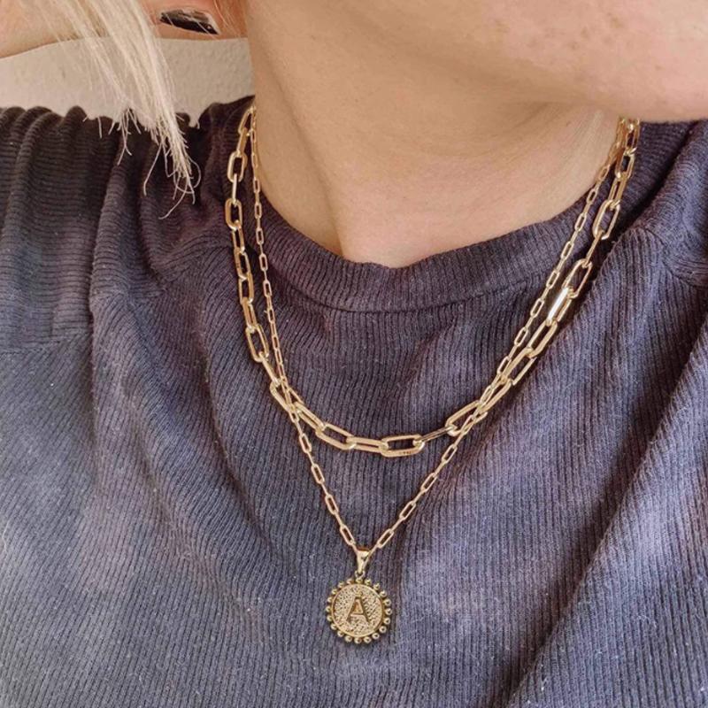 Avtoit | Golden Initial Necklaces for Women