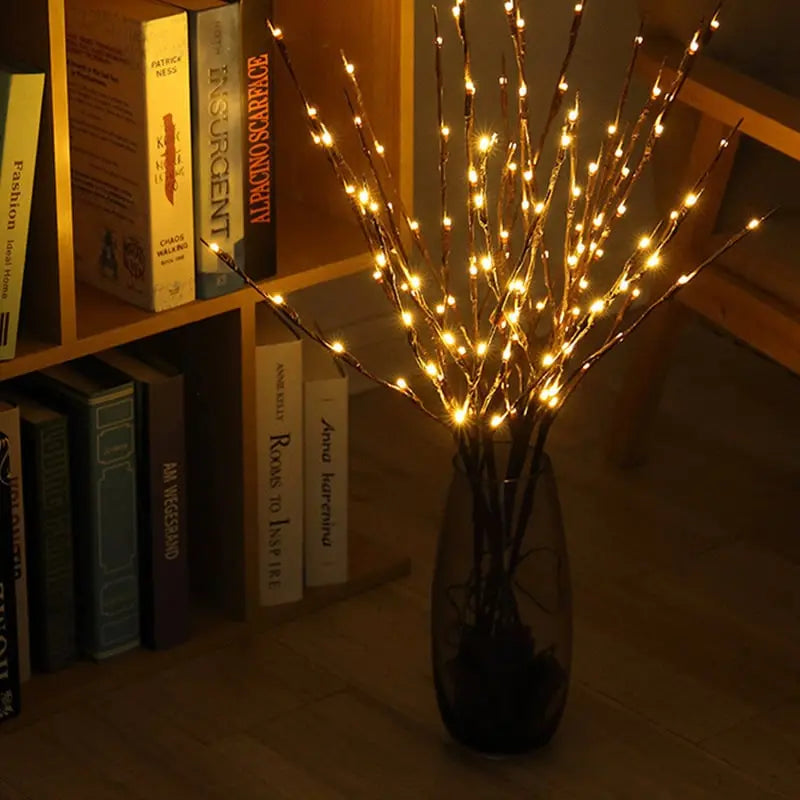 Avtoit | Battery-operated adjustable LED branch decoration string lights