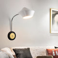 Avtoit | Urn Wall Light Contemporary Metal 1-Bulb Wall-Mounted Lighting in Black and White