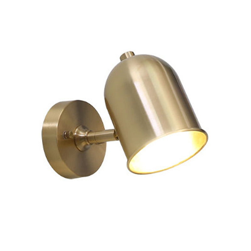 Avtoit | Modern 1 Light Wall Lighting Golden Dome LED Wall Lamp with Metal Shade for Bathroom