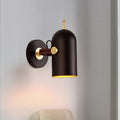 Avtoit | 1 Bulb Stair Wall Lamp Modern Black LED Wall Lighting with Extended Dome Iron Shade