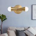 Avtoit | Metallic Extendable Wall Light Minimalism 2 Lights Brass Wall Lighting Idea for Living Room