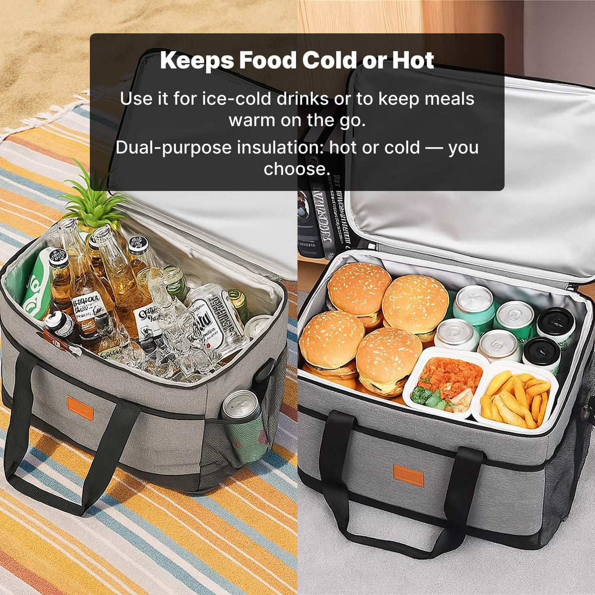Avtoit | 33L Waterproof Cooler Bag | Insulated, Spacious & Ideal for Picnics, Beach Days, Hiking, and Outdoor Activities