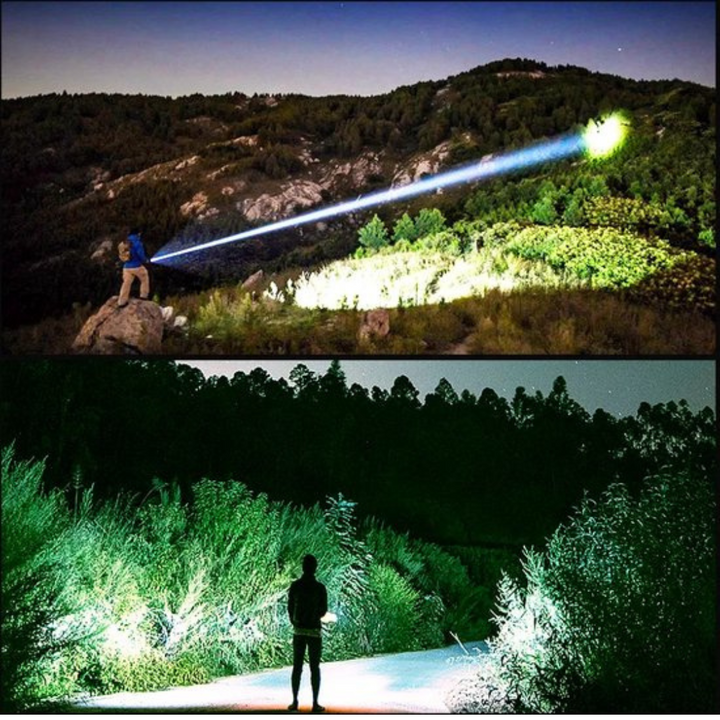Avtoit | LED Flashlight With Power Display – Rechargeable High-Performance Flashlight With Glass Breaker & USB-C