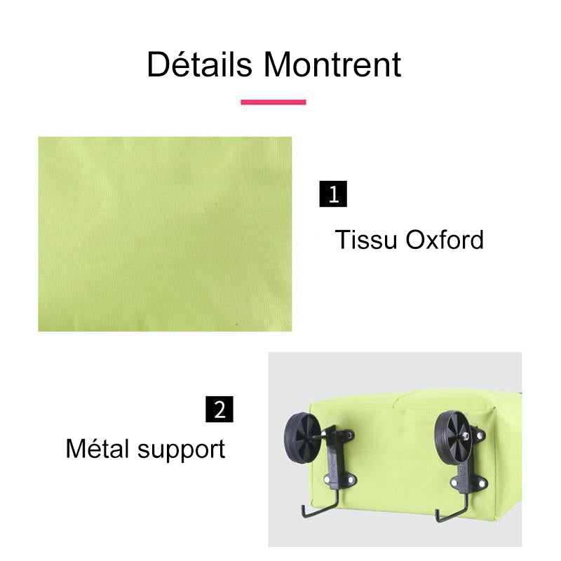 Avtoit | Foldable shopping bag with wheels