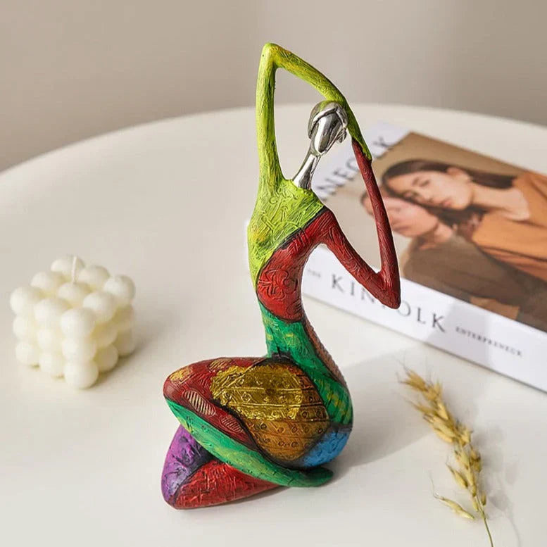 Avtoit | Modern Abstract Woman Sculptures – Handcrafted Colourful Resin Art for Home Decor