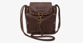 Avtoit | Vintage-style shoulder bags - Genuine brown leather crossbody shoulder bag - Portable handcrafted wallet