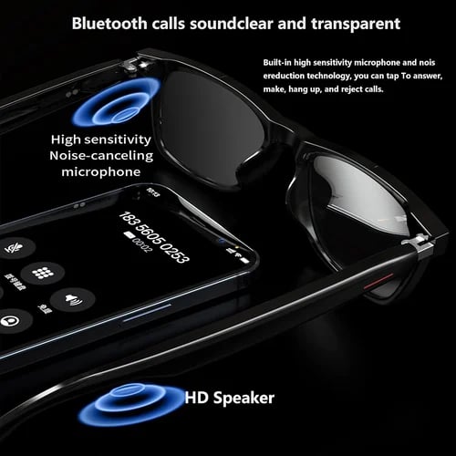 Avtoit | Super Black TechnologySmart Wireless Headphone Sunglasses