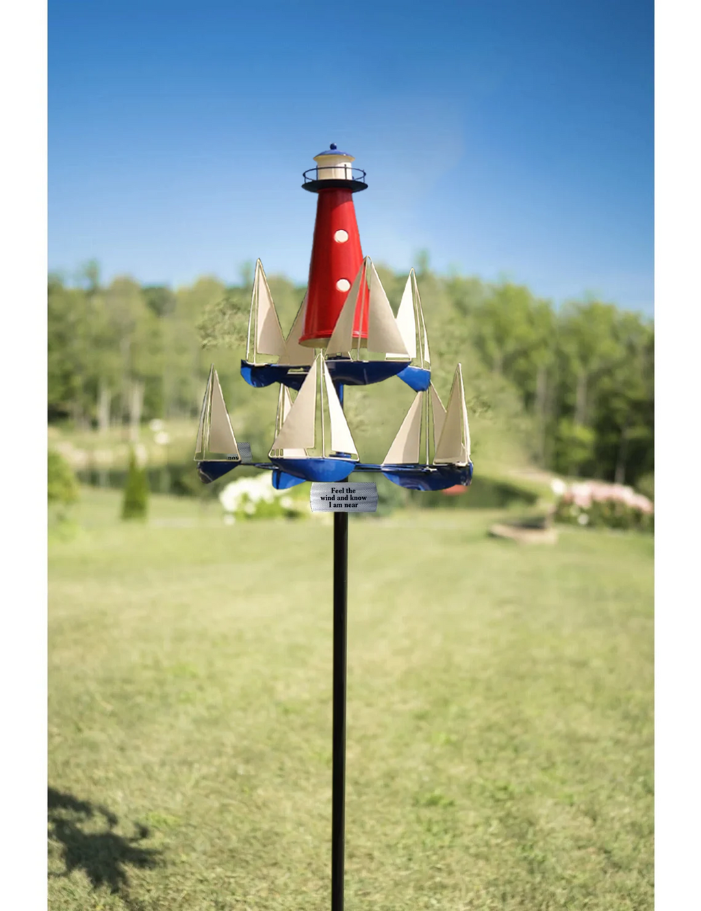 Kinetic Metal Wind Sculpture for Outdoor Garden Decor