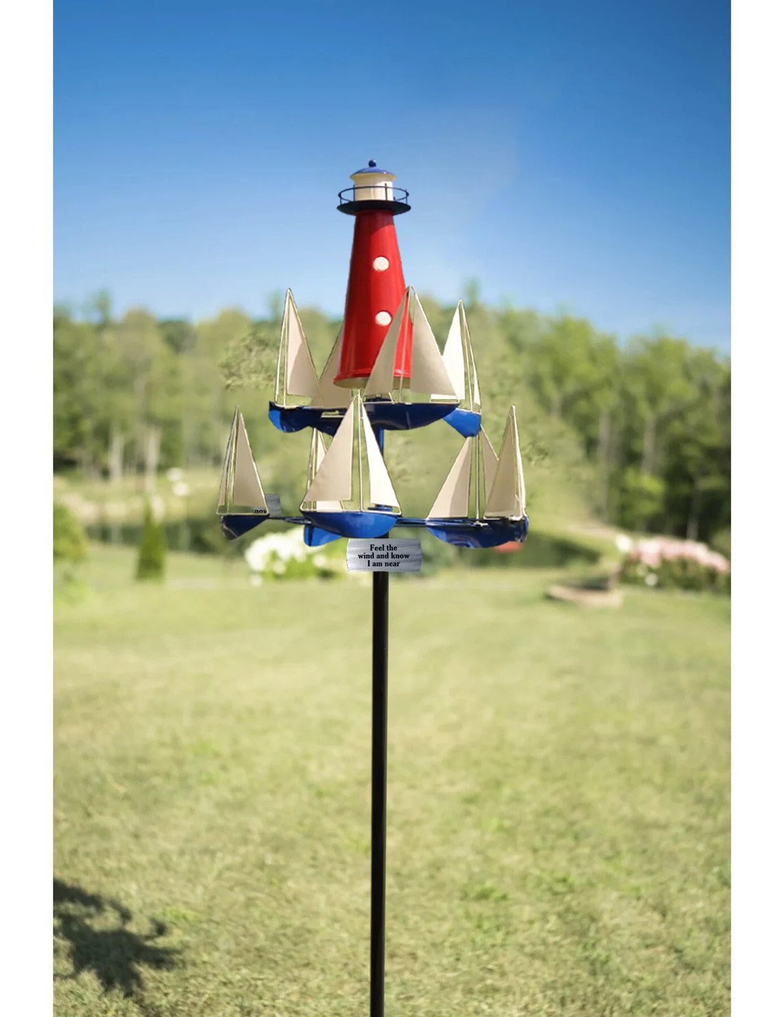 Kinetic Metal Wind Sculpture for Outdoor Garden Decor