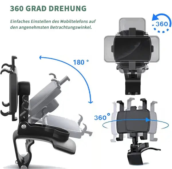 Avtoit | 360° Redatable car phone holder – safely & flexibly mountable