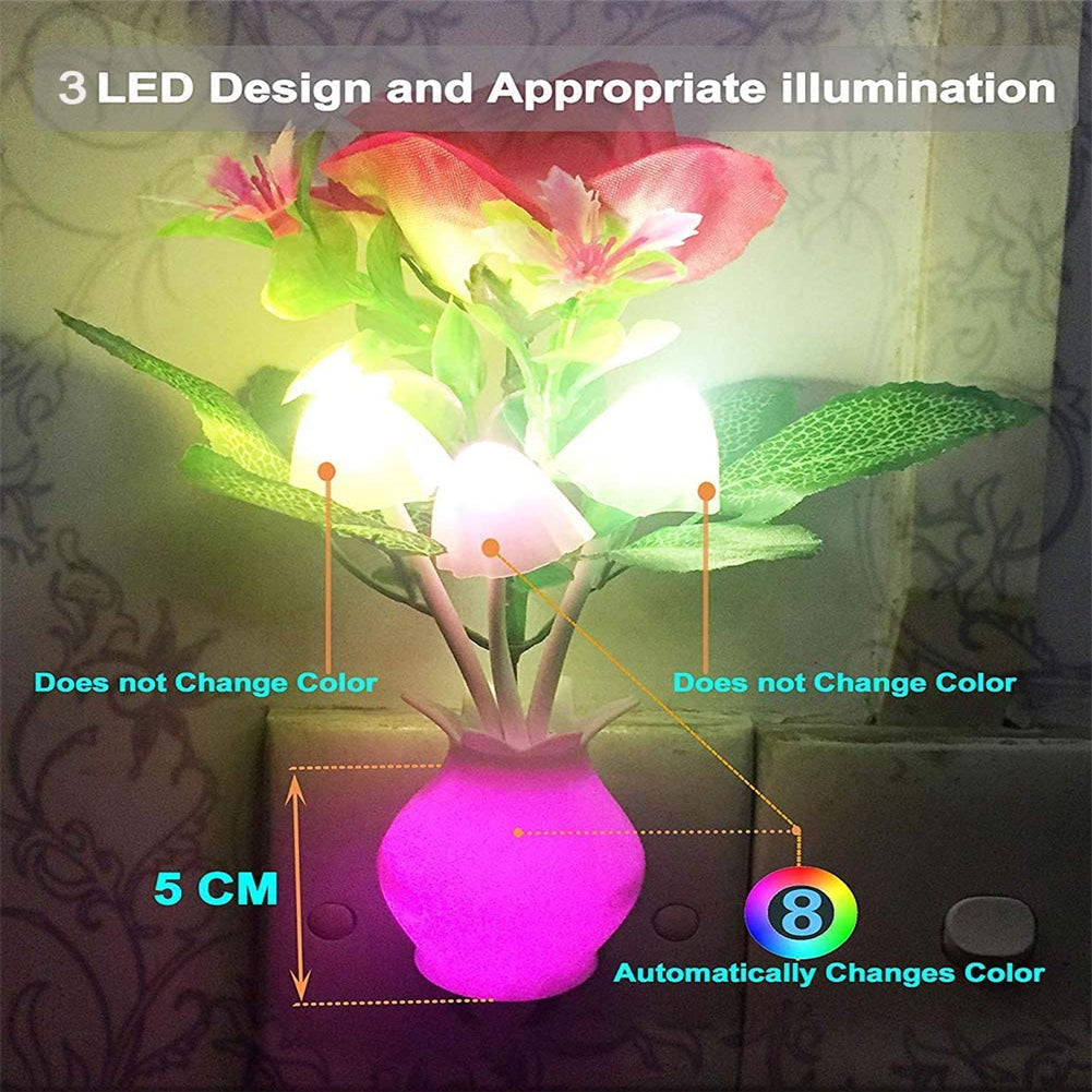 Avtoit | Mini Flower Vase Smart Light Sensor Night Lamp