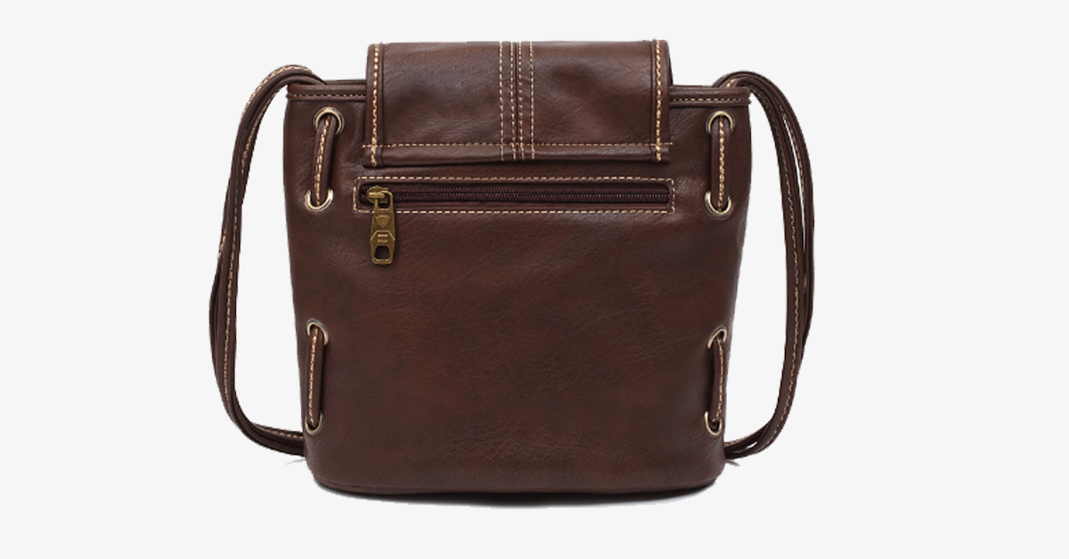Avtoit | Vintage-style shoulder bags - Genuine brown leather crossbody shoulder bag - Portable handcrafted wallet