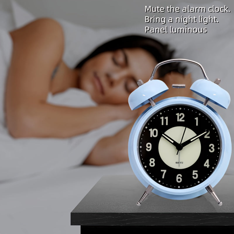 Avtoit | LuminousTime - Elegant Metal Alarm Clock with Gentle Lighting for Peaceful Mornings and Nights