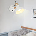 Avtoit | White Barn Wall Sconces Lighting Contemporary Metallic 1 Light Wall Mounted Fixture with Switch