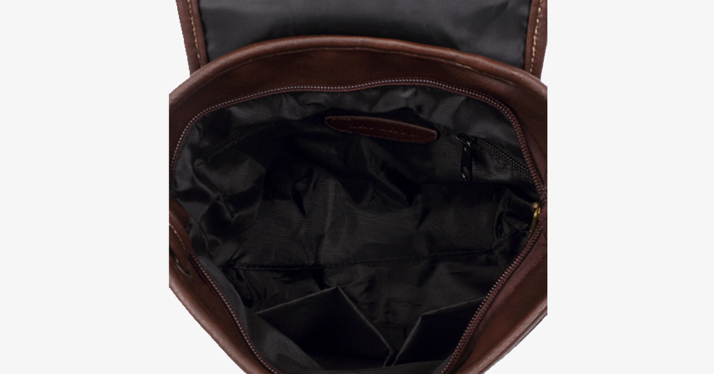Avtoit | Vintage-style shoulder bags - Genuine brown leather crossbody shoulder bag - Portable handcrafted wallet