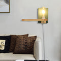 Avtoit | Black/green metal back plate wall lighting fixture simple 1 light bare bulb wall-mounted lamp for hallway