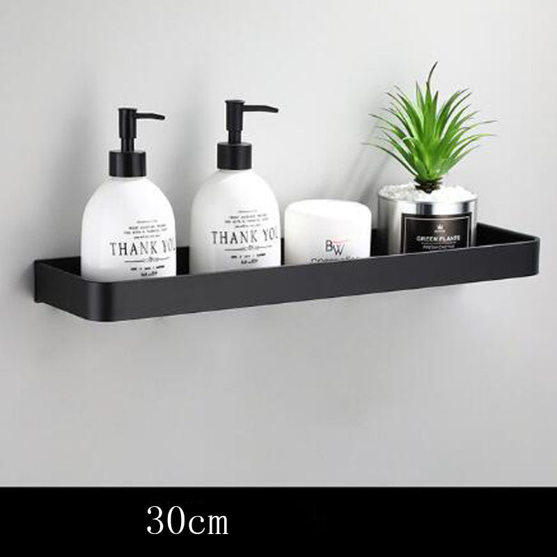 Avtoit | Black bathroom shelf made of space aluminum for wall mounting