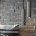 Avtoit | StoneCast Industrial Cylinder Pendant Light made of Concrete | 1 Light | Smooth or Rough Surface