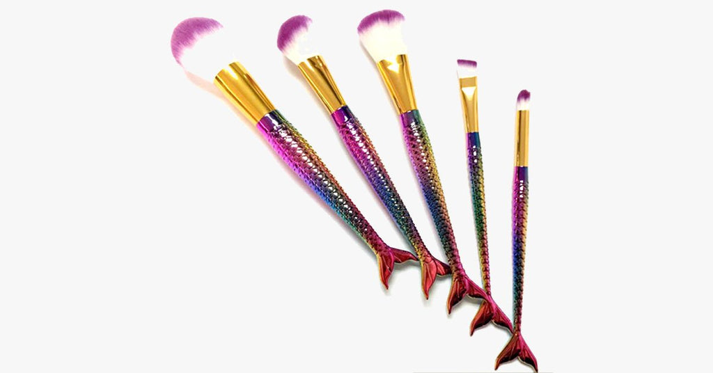 Avtoit | Mermaid Brush Set with 5 Brushes - Gives you the look you desire!