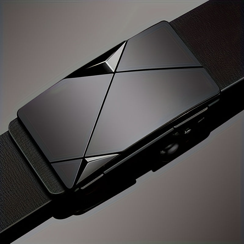 Avtoit | Men’s Genuine Leather Belt with Automatic Buckle – Classic Adjustable Cowhide Waist Belt