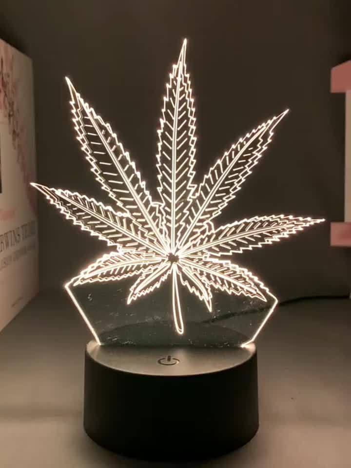 Avtoit | GlowBud - 3D Hemp Leaf Lamp