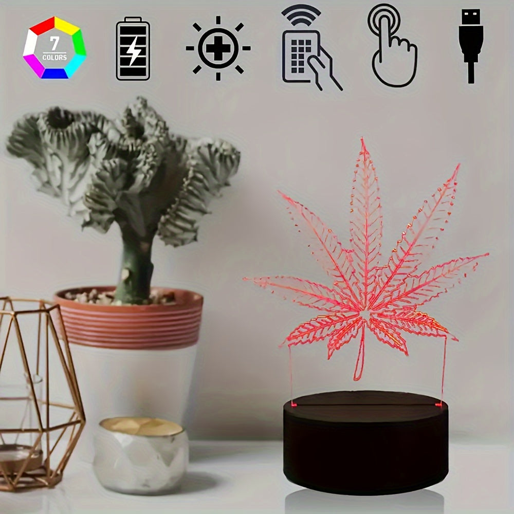 Avtoit | GlowBud - 3D Hemp Leaf Lamp