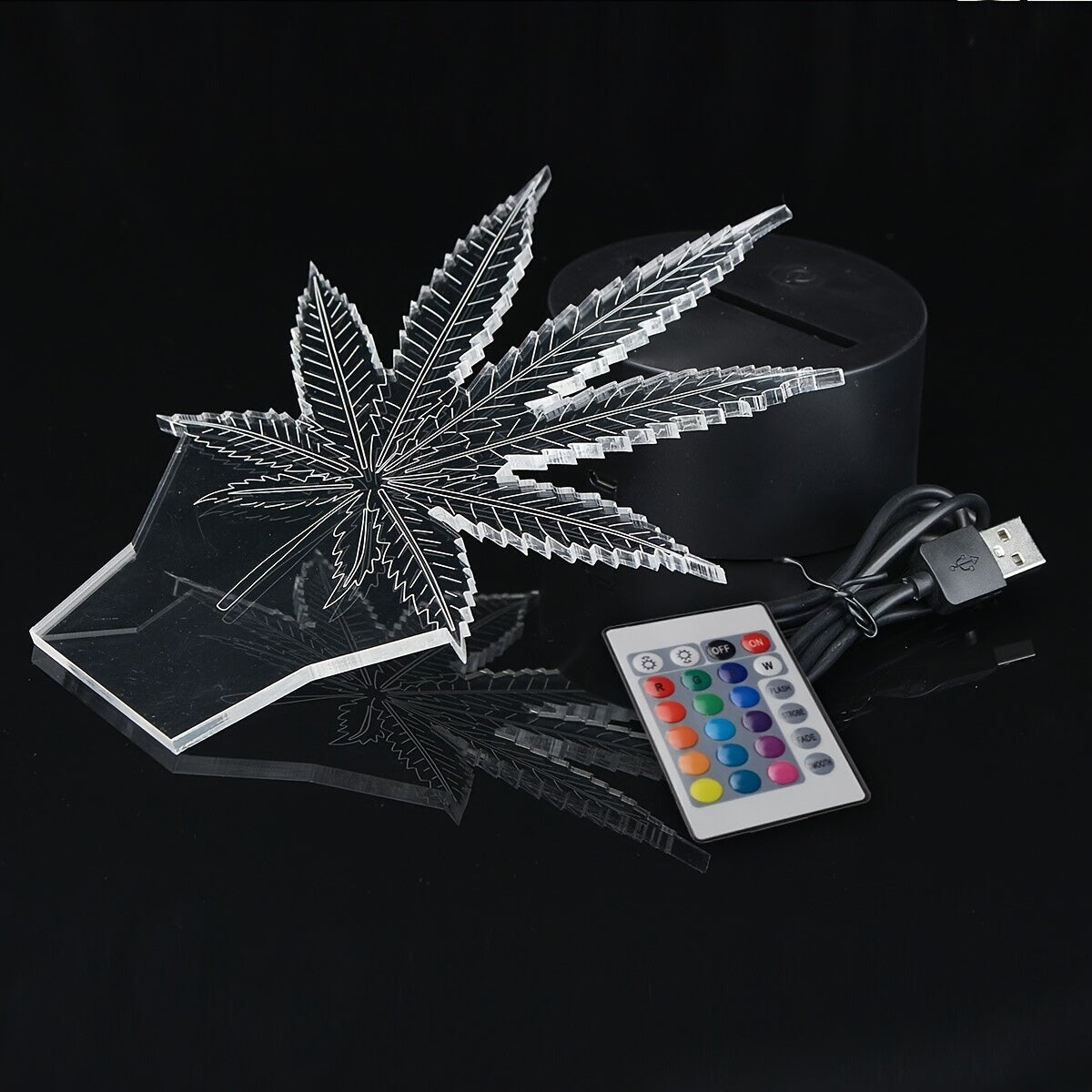 Avtoit | GlowBud - 3D Hemp Leaf Lamp