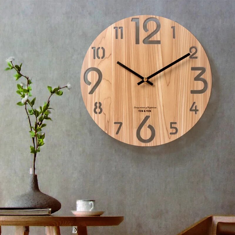 Avtoit | 3D Wall Clock Made of Wood