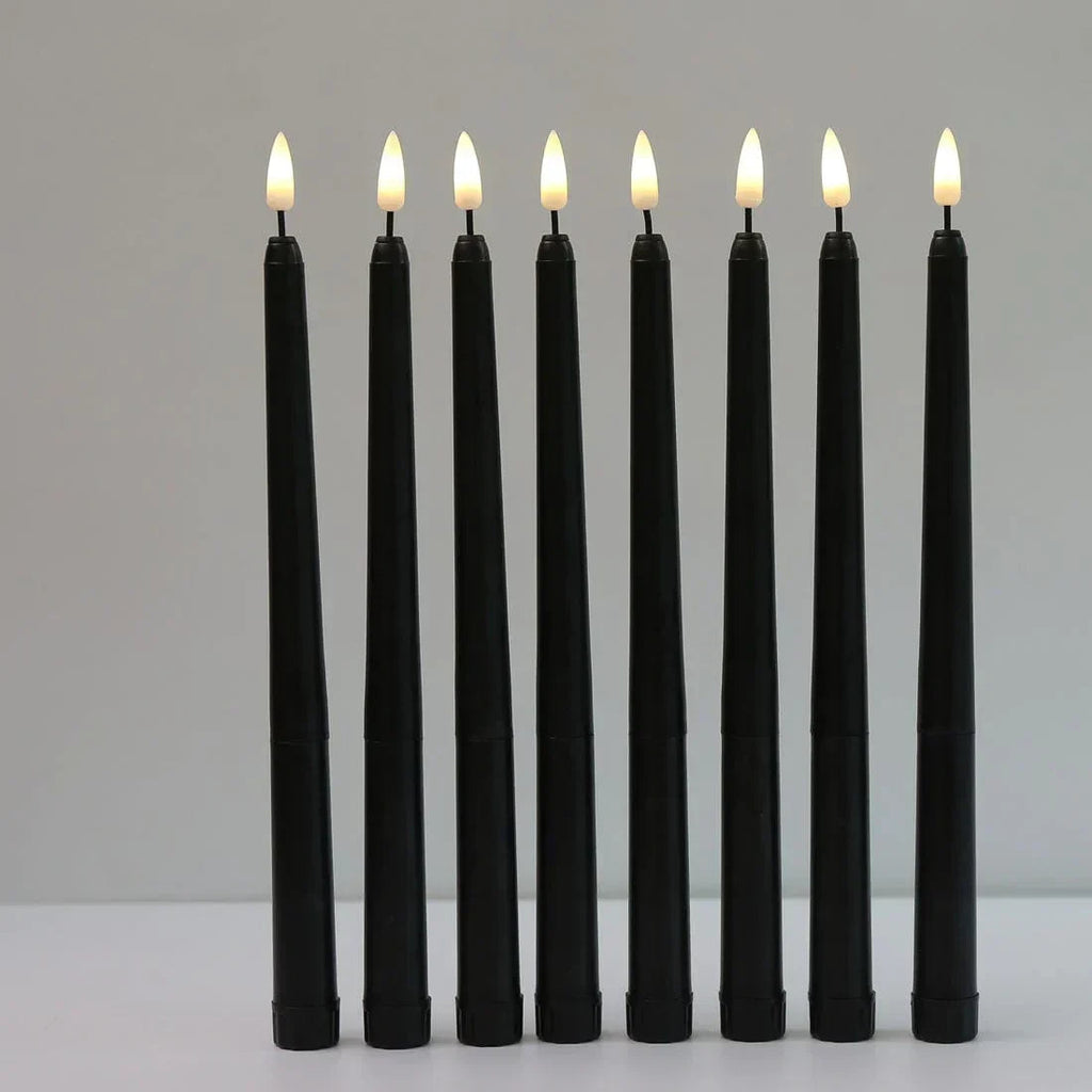 Avtoit | 3 pieces black LED candles with flickering flame