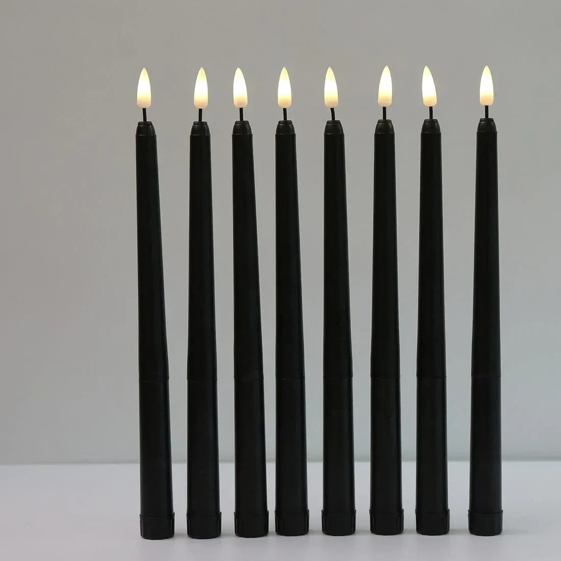 Avtoit | 3 pieces black LED candles with flickering flame