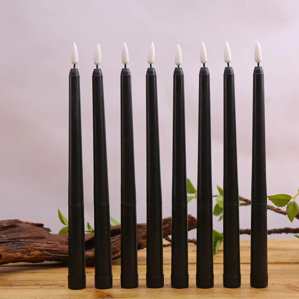 Avtoit | 3 pieces black LED candles with flickering flame