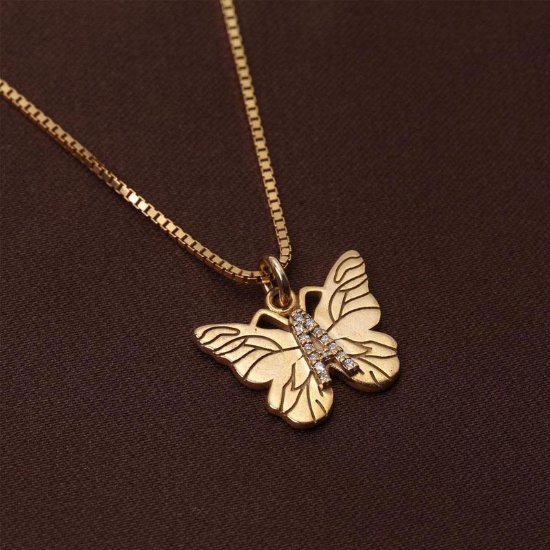 Avtoit | Butterfly Initial "A" Necklace