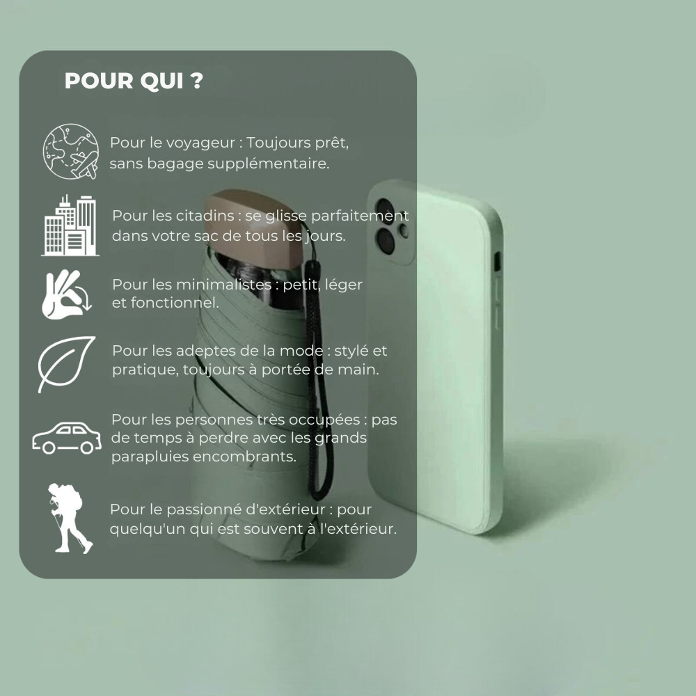 Avtoit | Compact Umbrella – Your secret weapon against the rain
