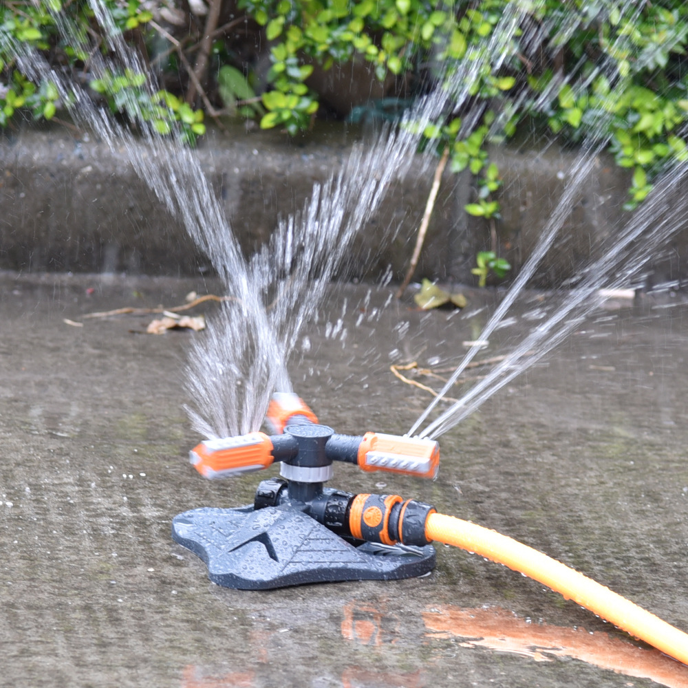 Avtoit | Rotatable Garden Sprinkler with 3 Nozzles – Efficient Watering Sprinkler for Lawns and Gardens