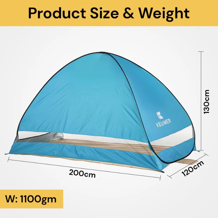 Avtoit | 4-Person Beach Pop-Up Tent for Family Camping, Outdoor Events & Quick Setup
