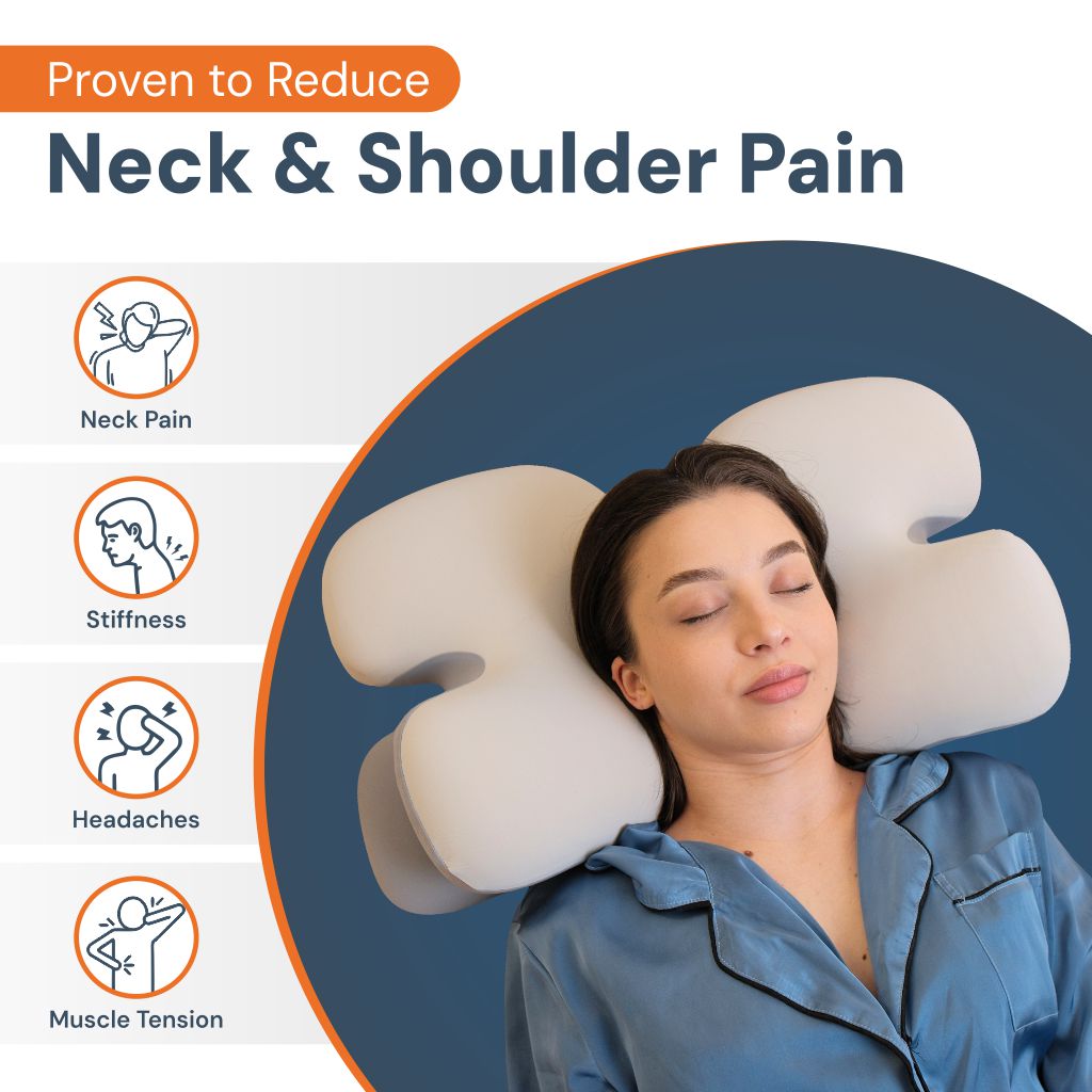 Avtoit | Side Sleeper Pillow | Ergonomic Memory Foam for Neck Pain Relief & Comfortable Sleep |Best Pillow for Back Pain