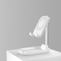 Avtoit | Foldable and Adjustable Phone Holder with 10W Wireless Fast Charge, Up to 25.8cm, Lamp, Non-slip Panel, Mini Shelf, Suitable for Phones and Tablets