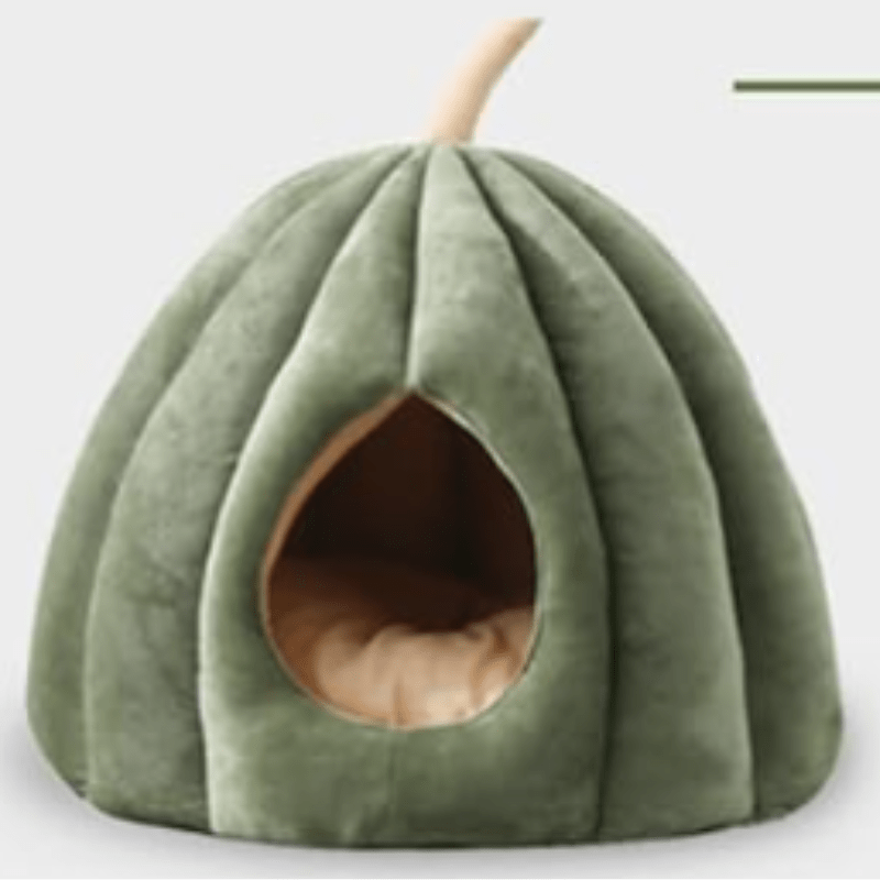 Avtoit | CozyNest Pumpkin Cat Bed – Warm, Washable & Comfortable Cat Hideaway