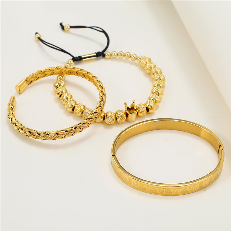 Avtoit | Crown Braided Letter Bracelet