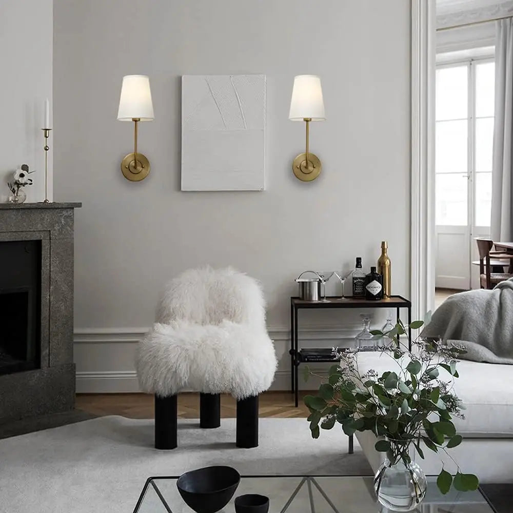 Avtoit | LoomGlow – Modern Wall Lamp Featuring Woven Metal and Soft Fabric
