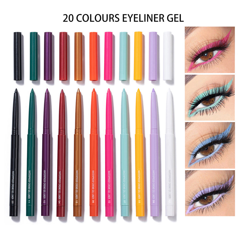 Avtoit | 20 PCS Colorful Eyeliner Pencil Set